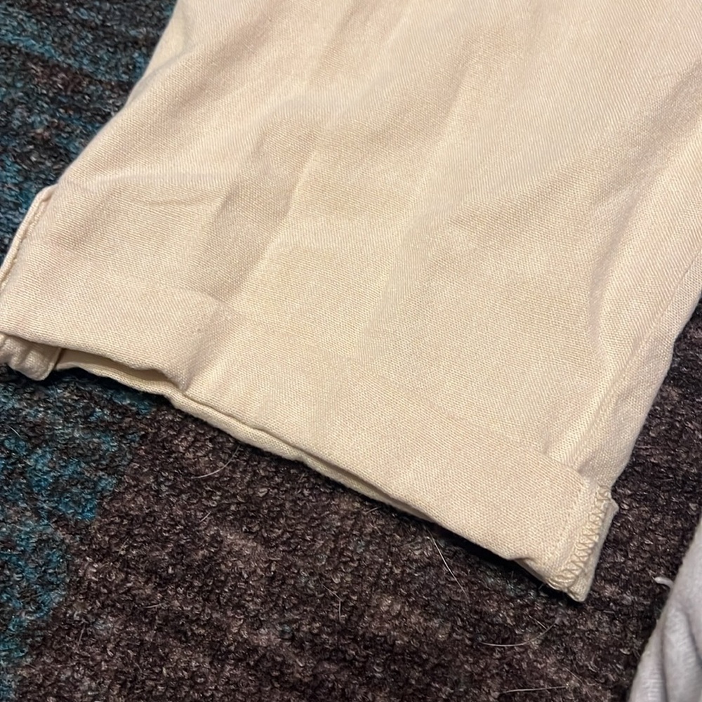 Sincerely Jules Convertible Linen Blend XL  Pull on Pants - Picture 2 of 9